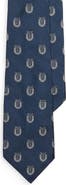 Ralph Lauren Purple Label Crest Logo Silk Club Tie