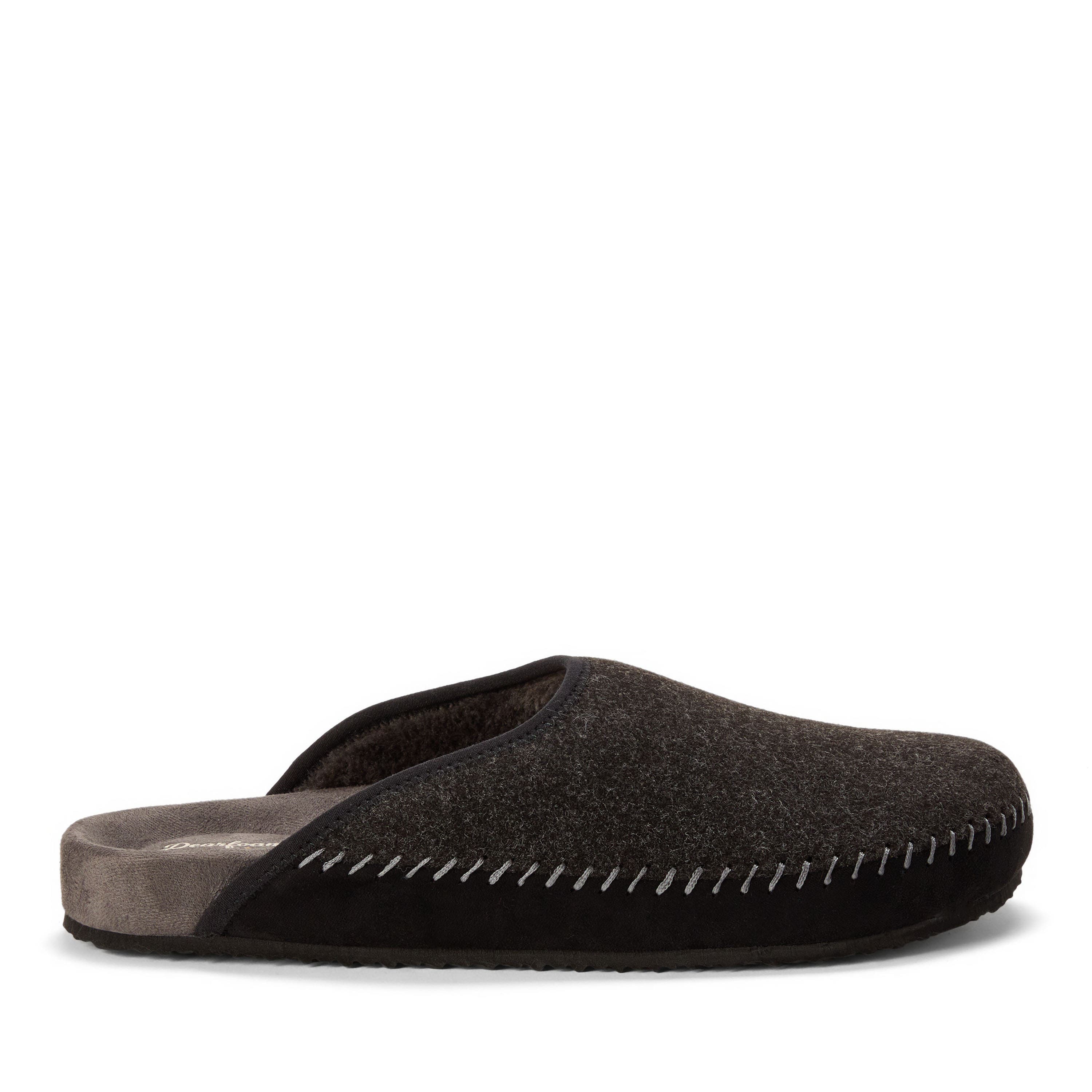 Dearfoams Peterson Scuff Slippers, Alternate, color, Black