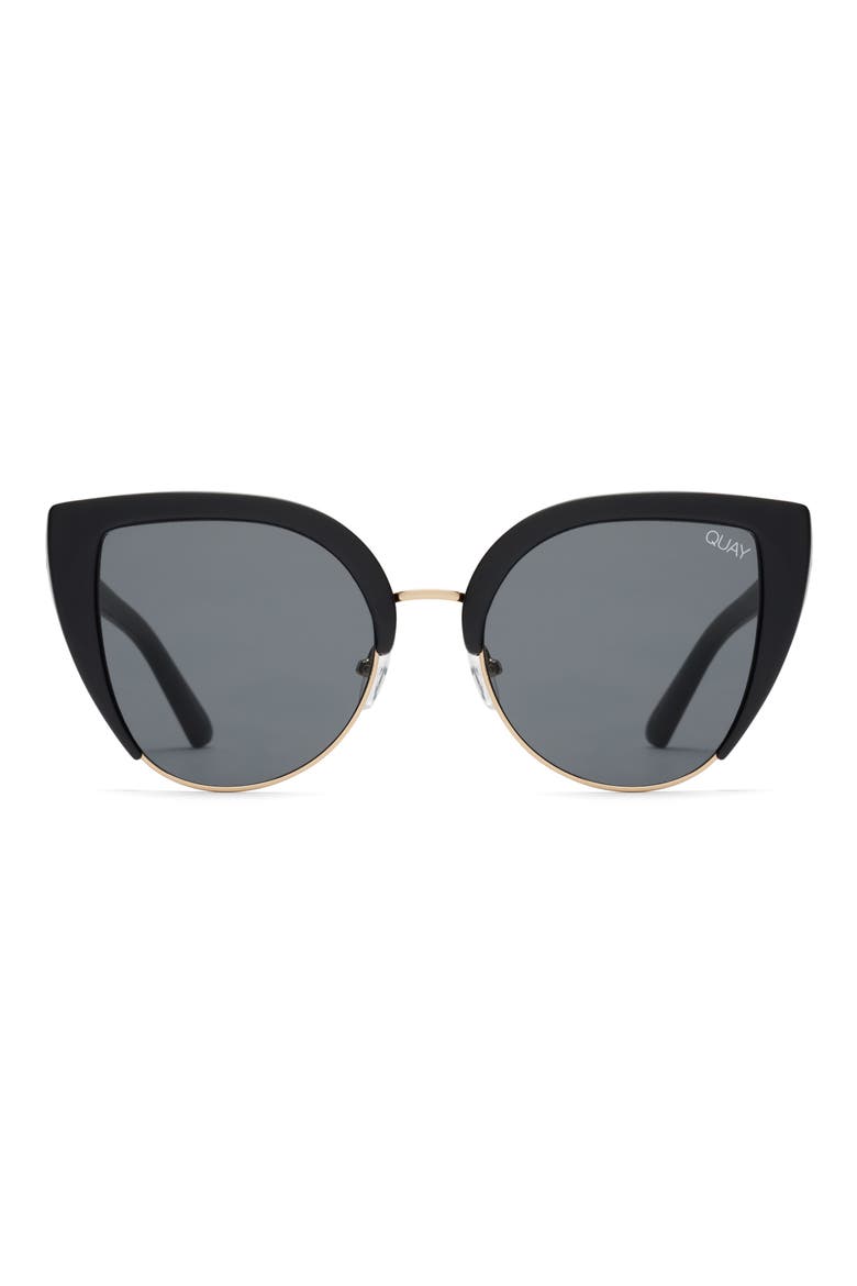 Australia x Missguided Oh My Dayz 53mm Sunglasses, Alternate, color, BLACK/ SMOKE