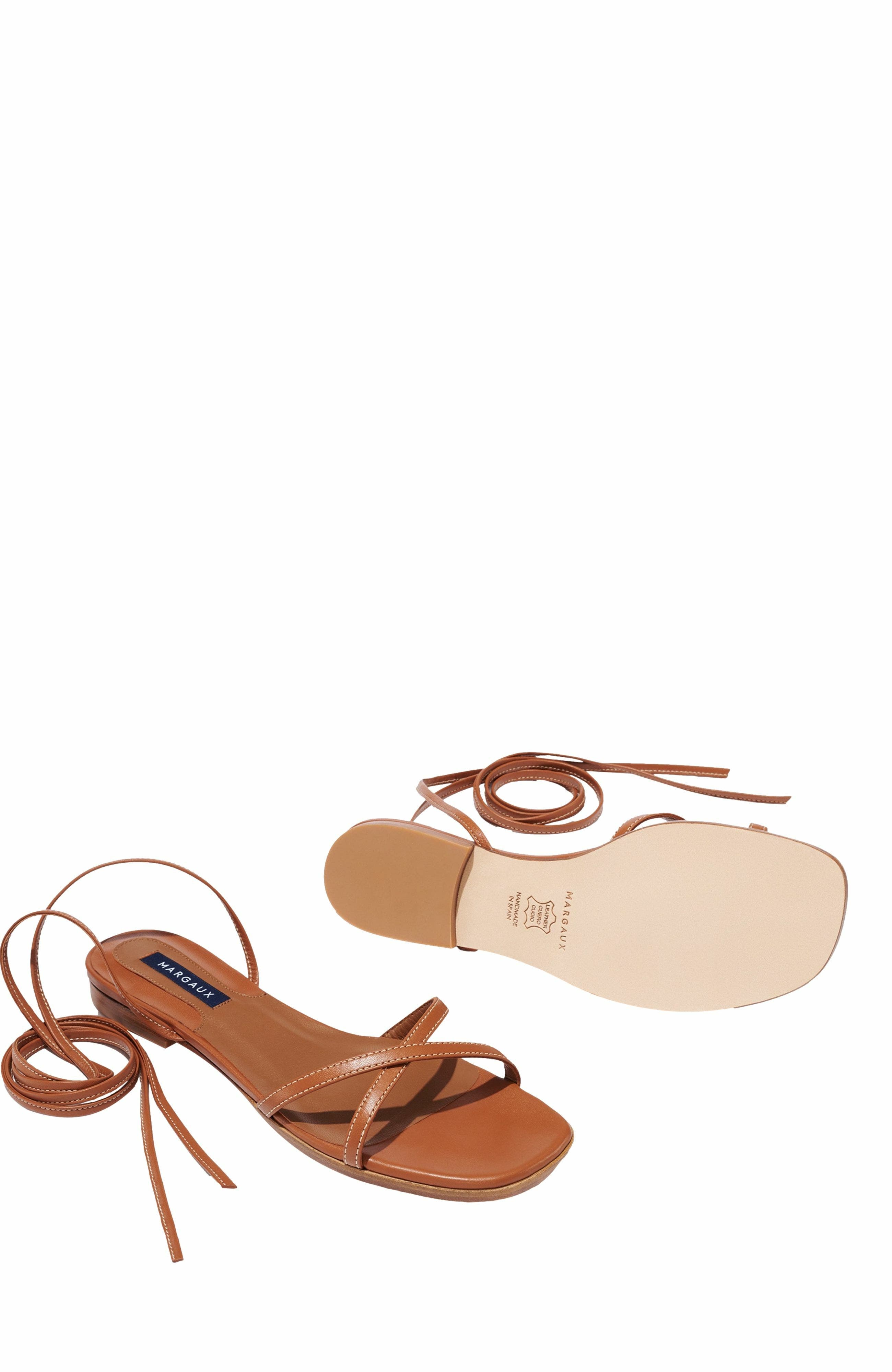 The Wrap Sandal, Alternate, color, Saddle