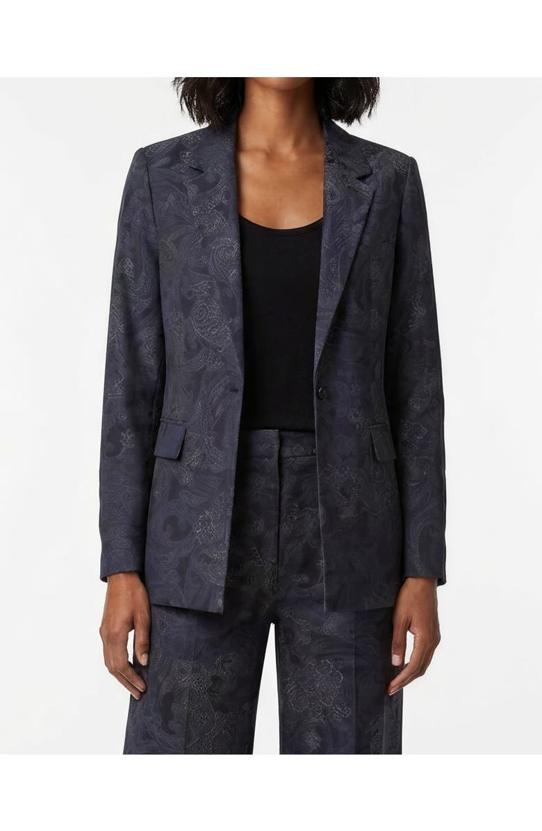 Lords of Harlech Paisley Explosion Womens Tailored Blazer, Alternate, color, Paisley Explosion Black