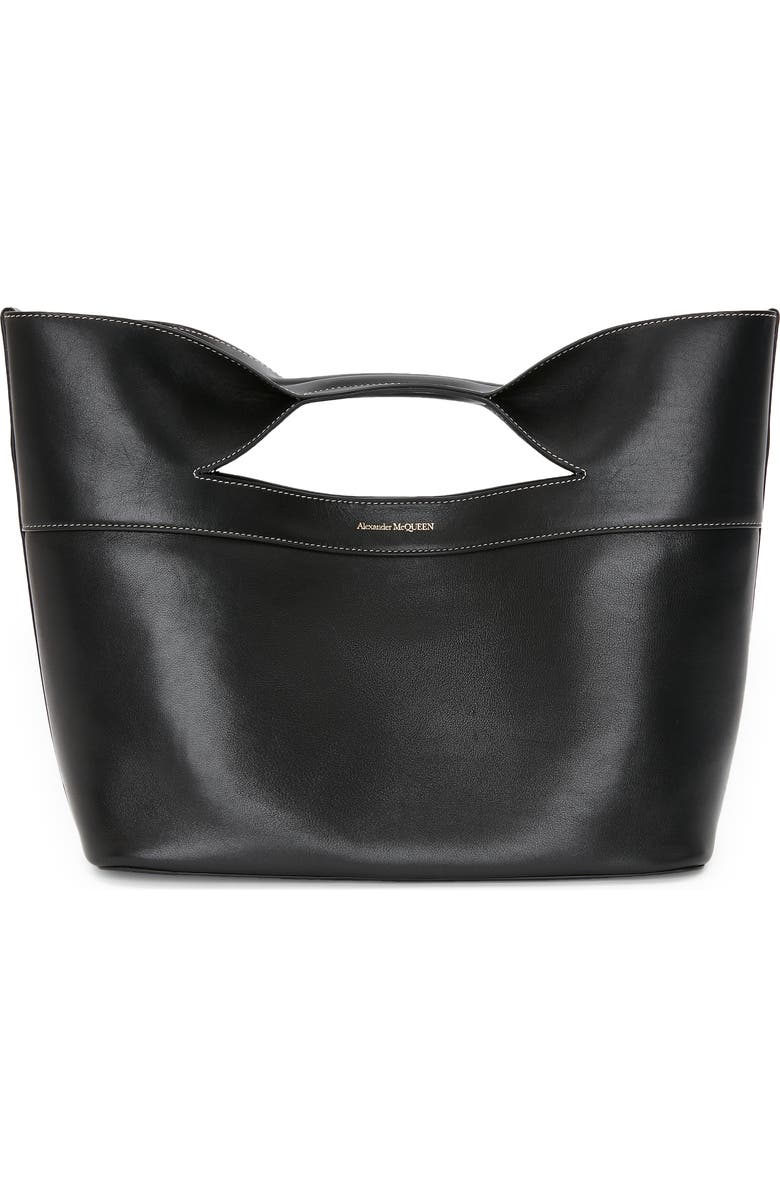 McQueen The Small Bow Leather Bag, Main, color,