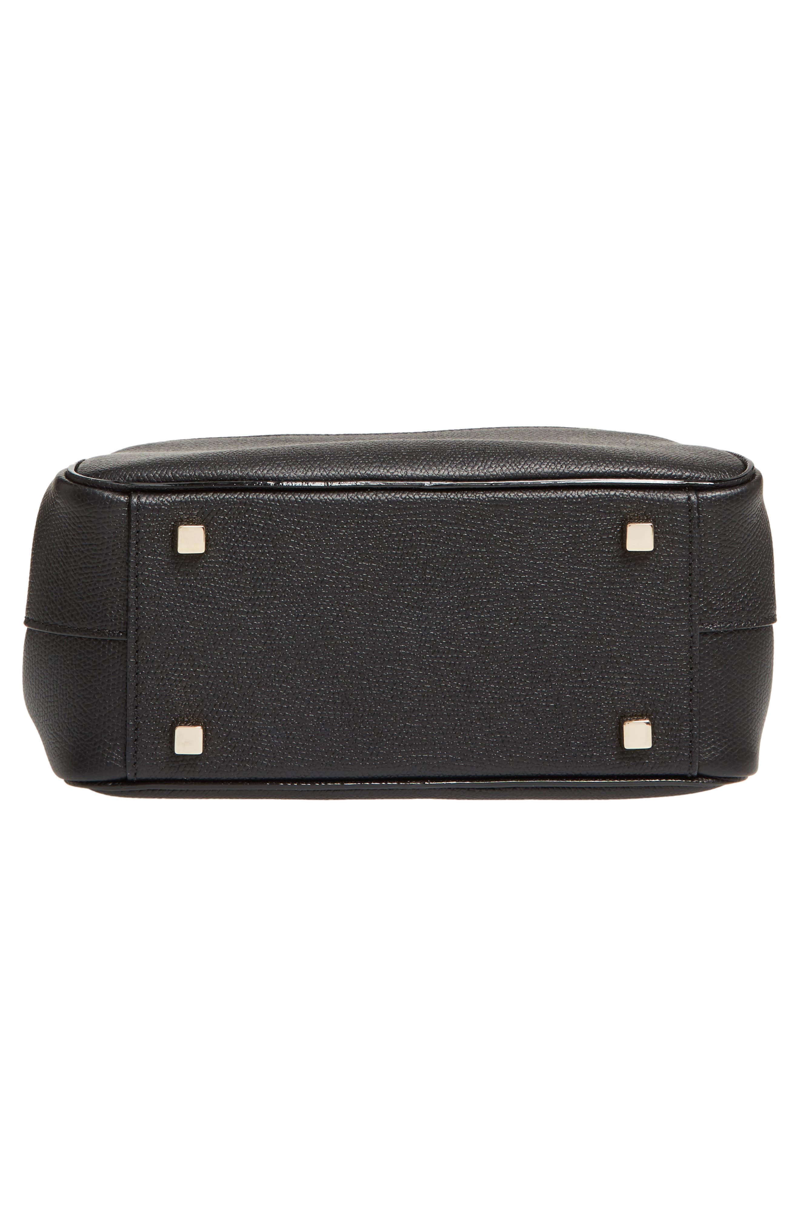 Valextra Mini Serie S Leather Top Handle Bag, Alternate, color, 