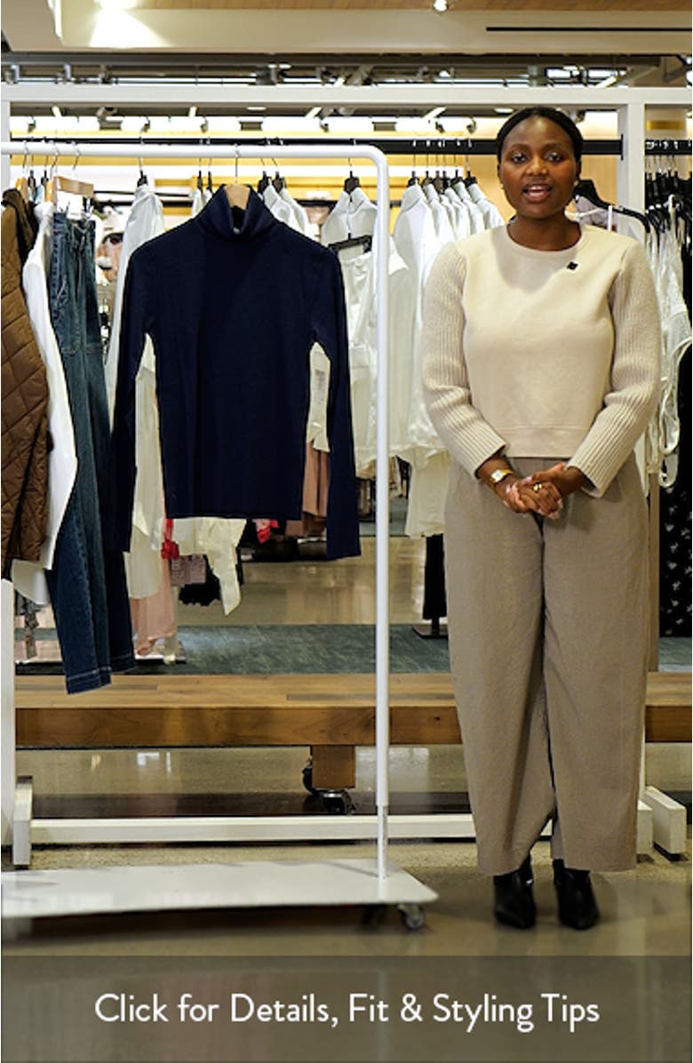 Rib Turtleneck Top, sales video thumbnail