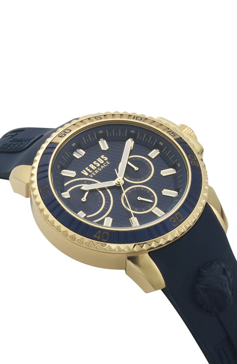 VERSUS Versace Aberdeen Silicone Strap Watch, 45mm, Alternate, color, 