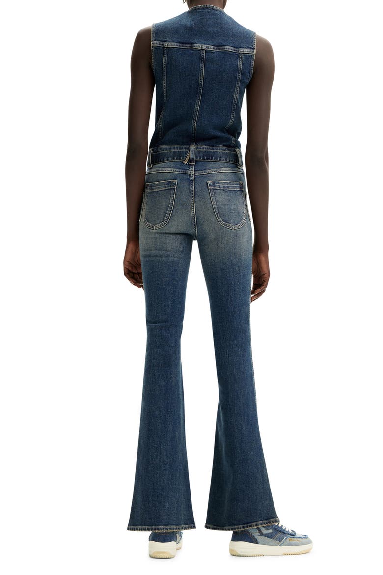 Danas Sleeveless Denim Jumpsuit, Alternate, color, BLUE