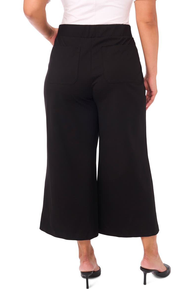 Vince Camuto Patch Pocket Pull-On Pants, Alternate, color, Rich Black