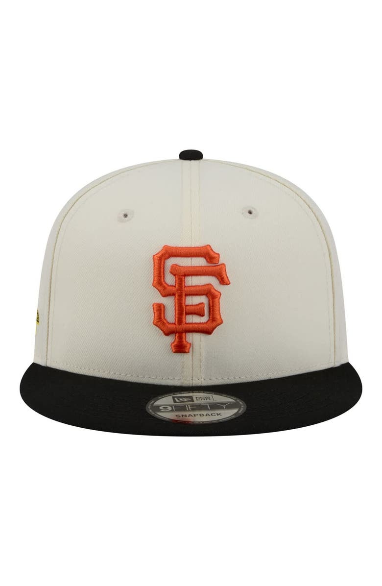New Era Men's New Era Cream/Black San Francisco Giants Localized 9FIFTY Snapback Hat, Alternate, color, Cream