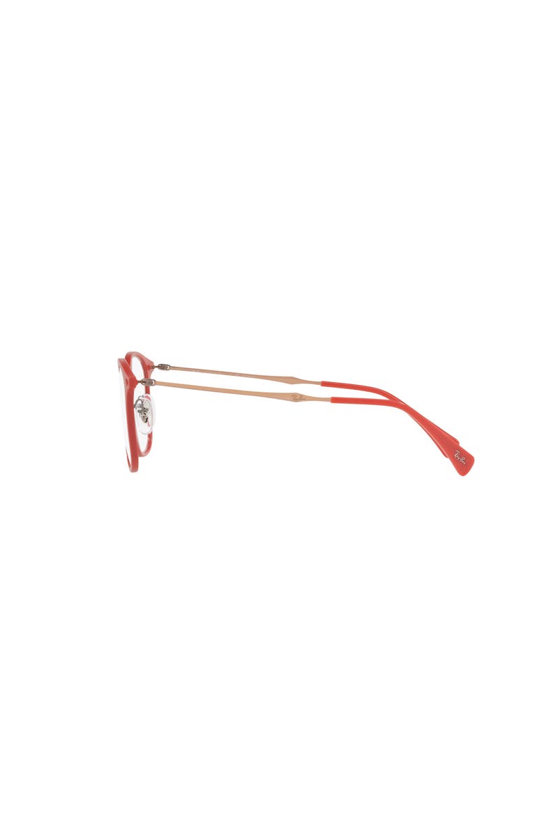 Ray-Ban 50mm Square optical glasses, Alternate, color, Red