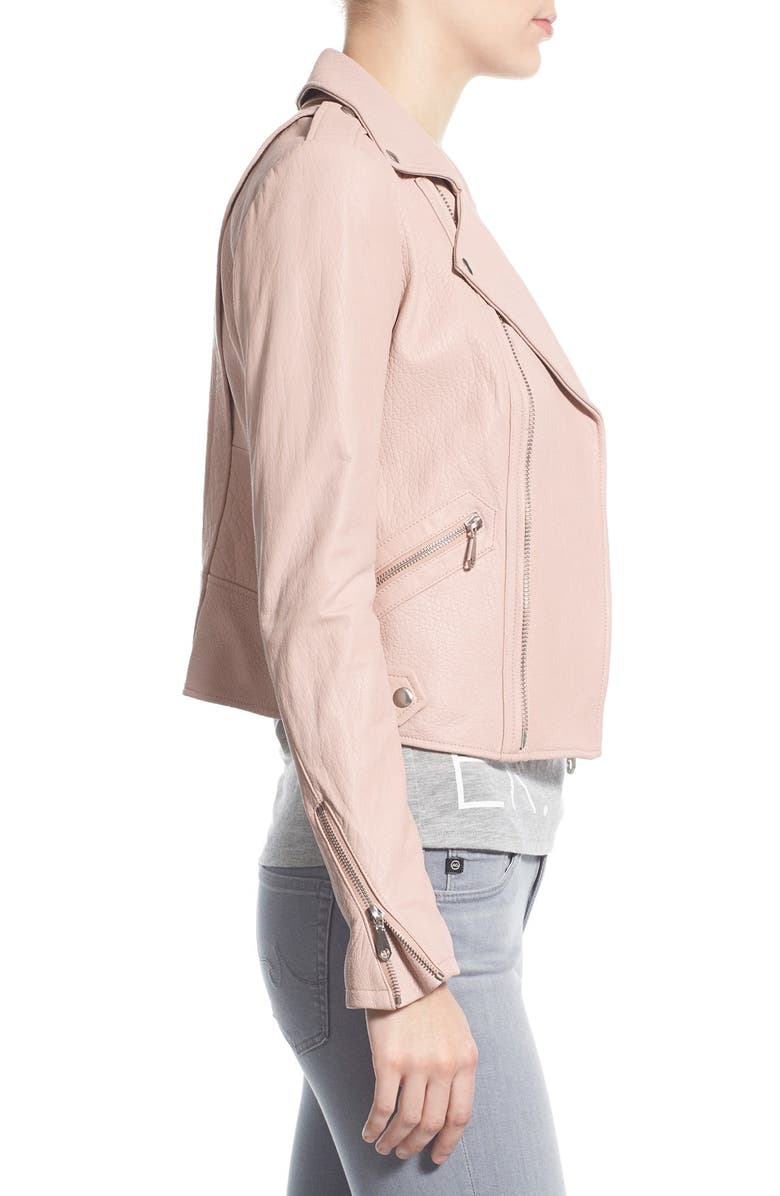 Rebecca Minkoff Pebble Leather Jacket, Alternate, color,