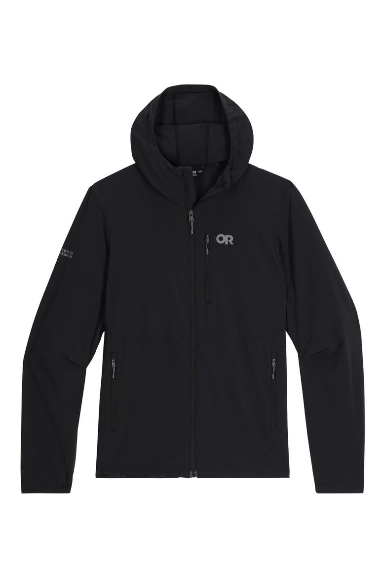 Ferrosi Hooded Jacket, Main, color, BLACK