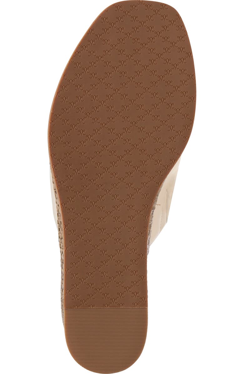 Johnston & Murphy Mallory Platform Wedge Slide Sandal, Alternate, color, Bone Nappa Leather