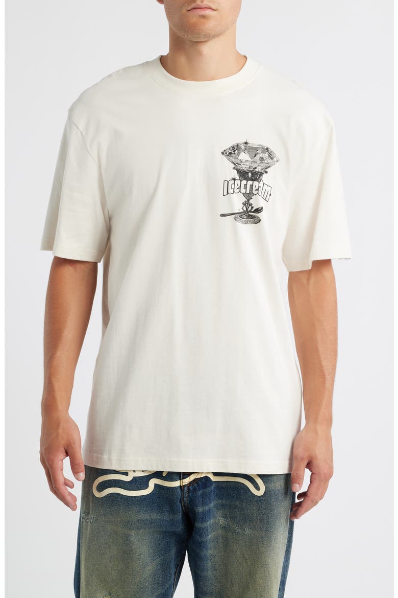Spoon Oversize Graphic T-Shirt, Main, color, ANTIQUE WHITE