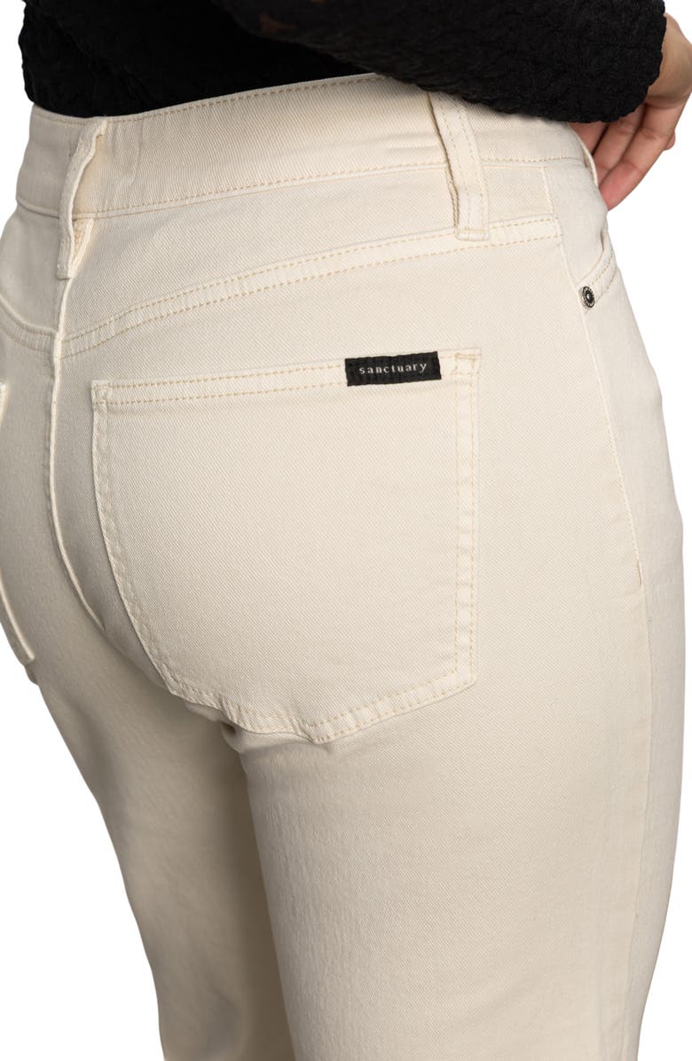 Sanctuary Cadence
90s Raw Hem Ankle Straight Leg Jeans, Alternate, color, Light Oat