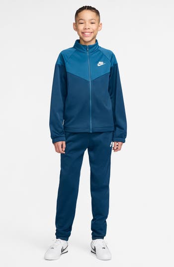 Nike Kids' Sportswear Dri-fit Track Jacket & Pants Set In Blue