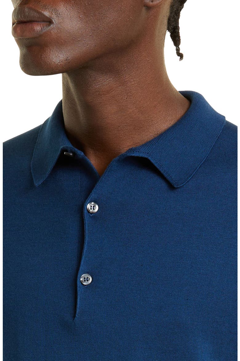 Jersey Polo, Alternate, color, INDIGO