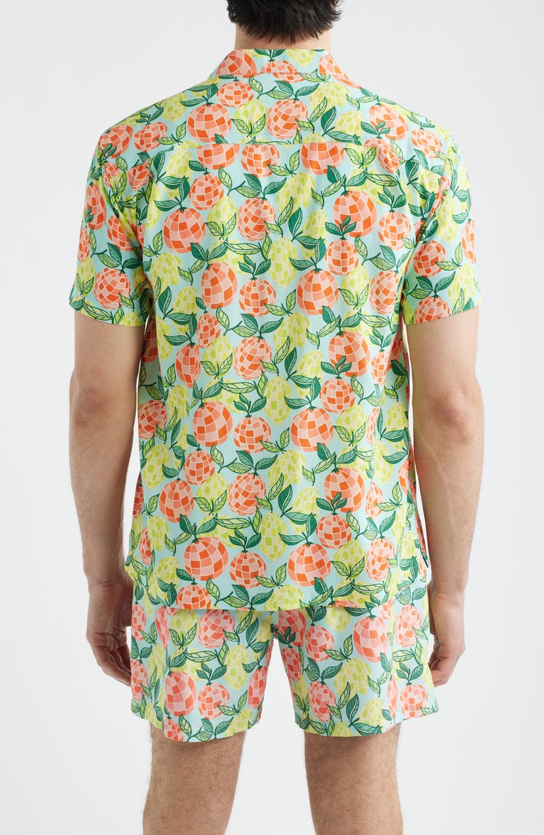 Boardies Citrus Disco Print Camp Shirt, Alternate, color, 