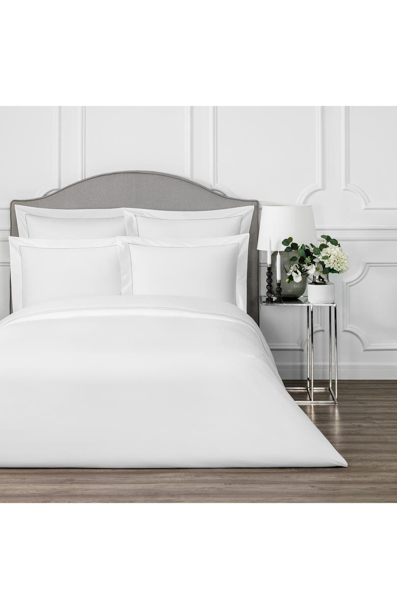 Togas Rhapsody Duvet Cover, Main, color, White