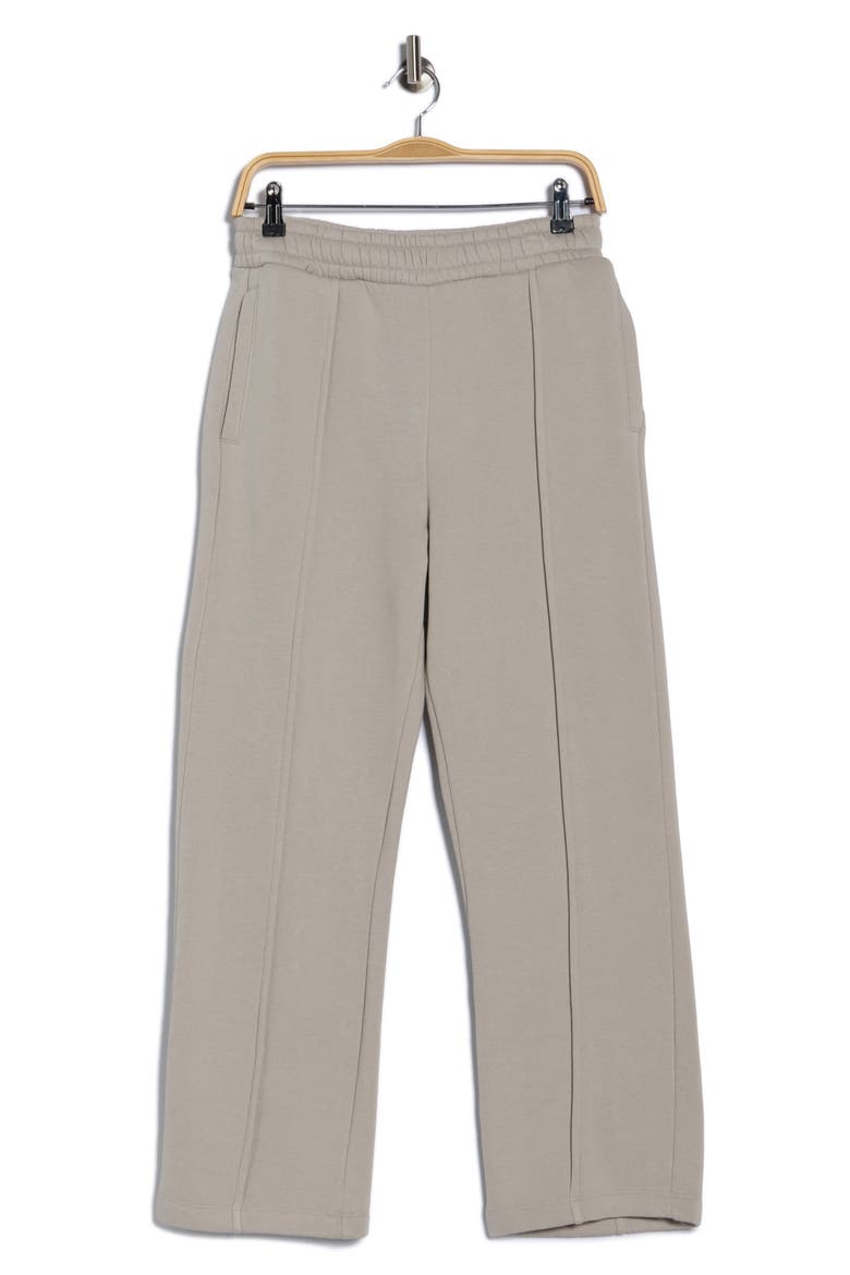 Relaxed Fit Front Seam Knit Pants, Alternate, color, GRAY