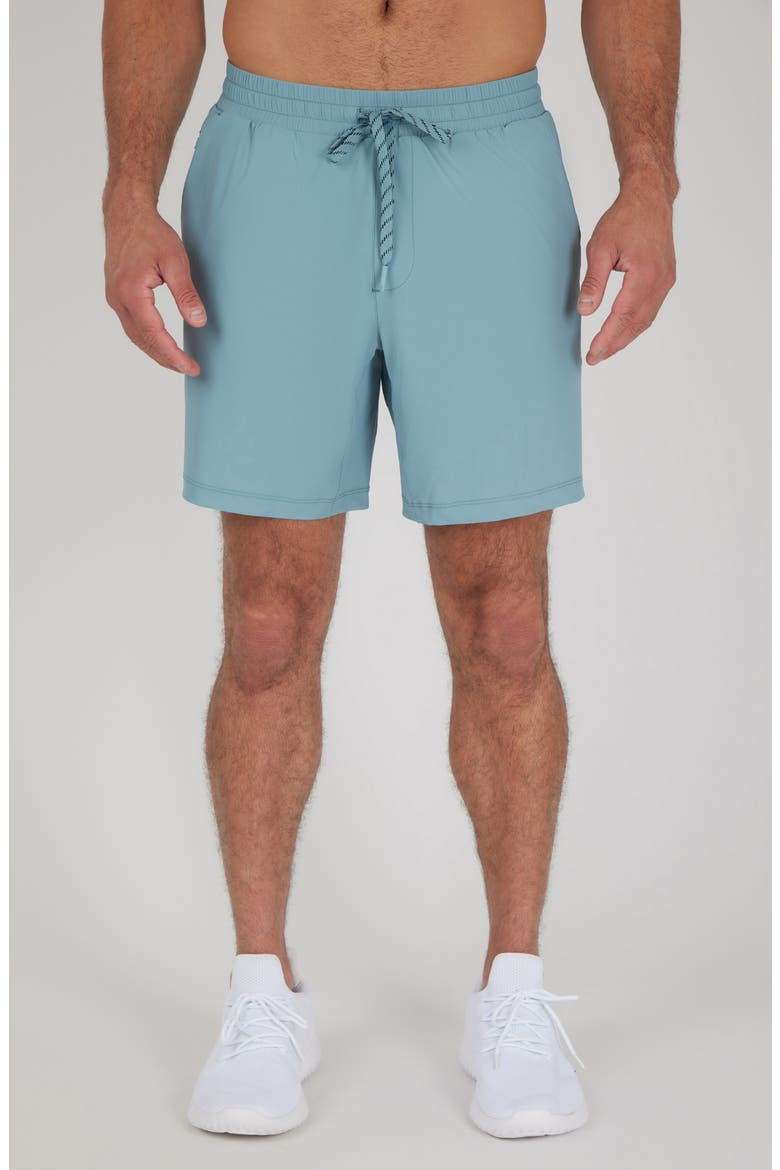 Warp Agility Shorts, Main, color, SMOKE BLUE