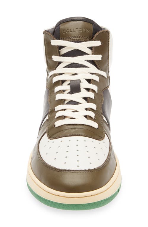 Collegium Pillar Destroyer High Top Sneaker In Green