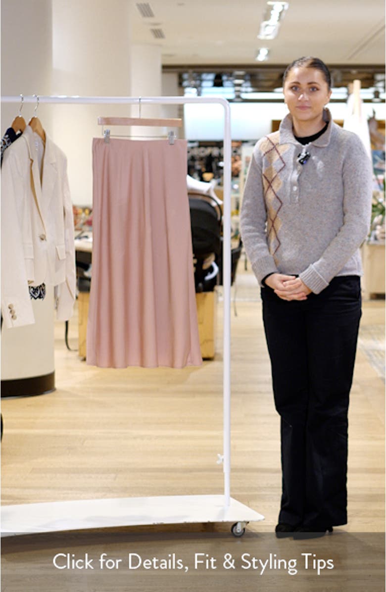 Satin Midi Skirt, sales video thumbnail