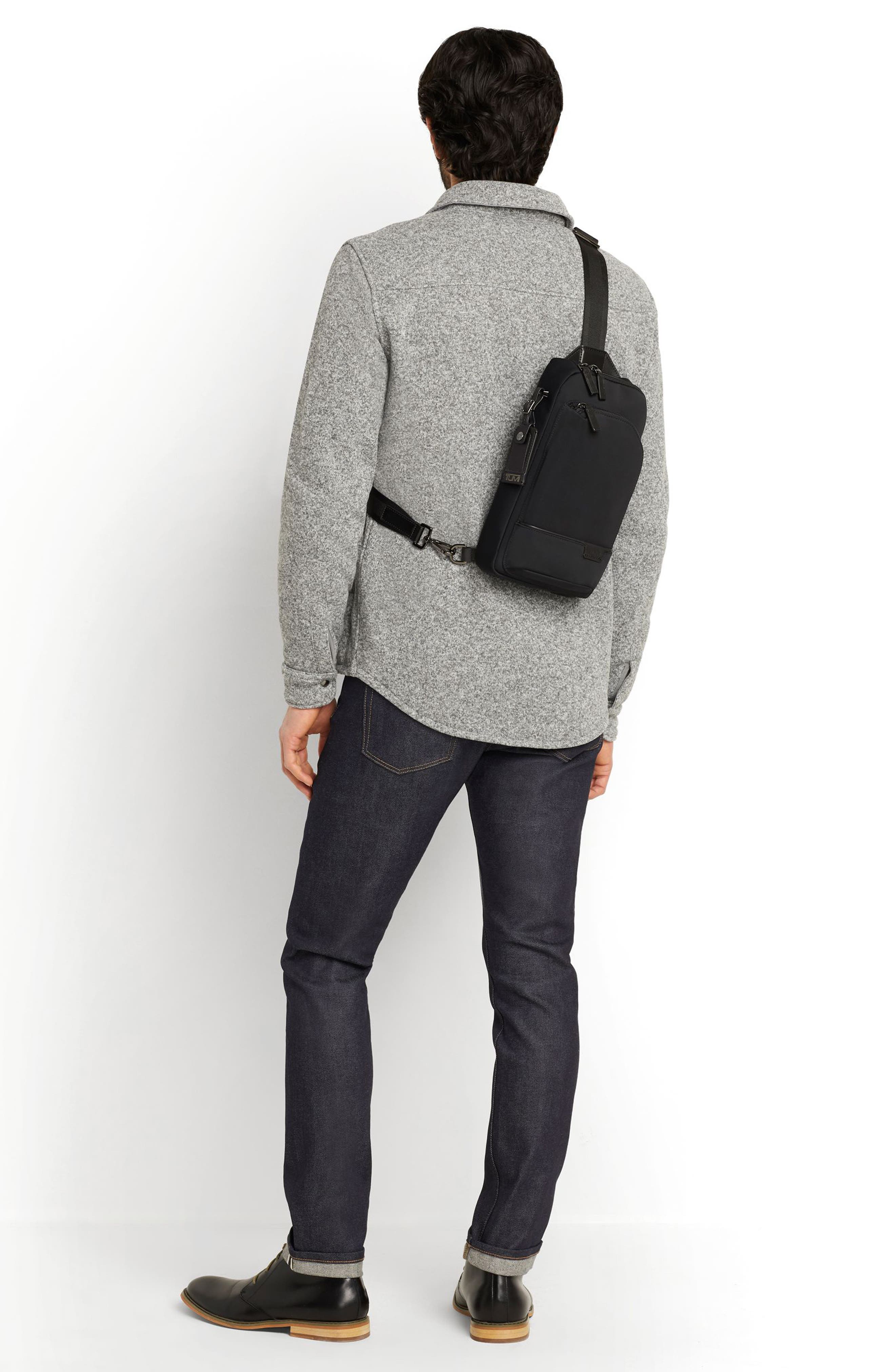 TUMI Harrison Gregory Sling Bag, Alternate, color, Dark Charcoal