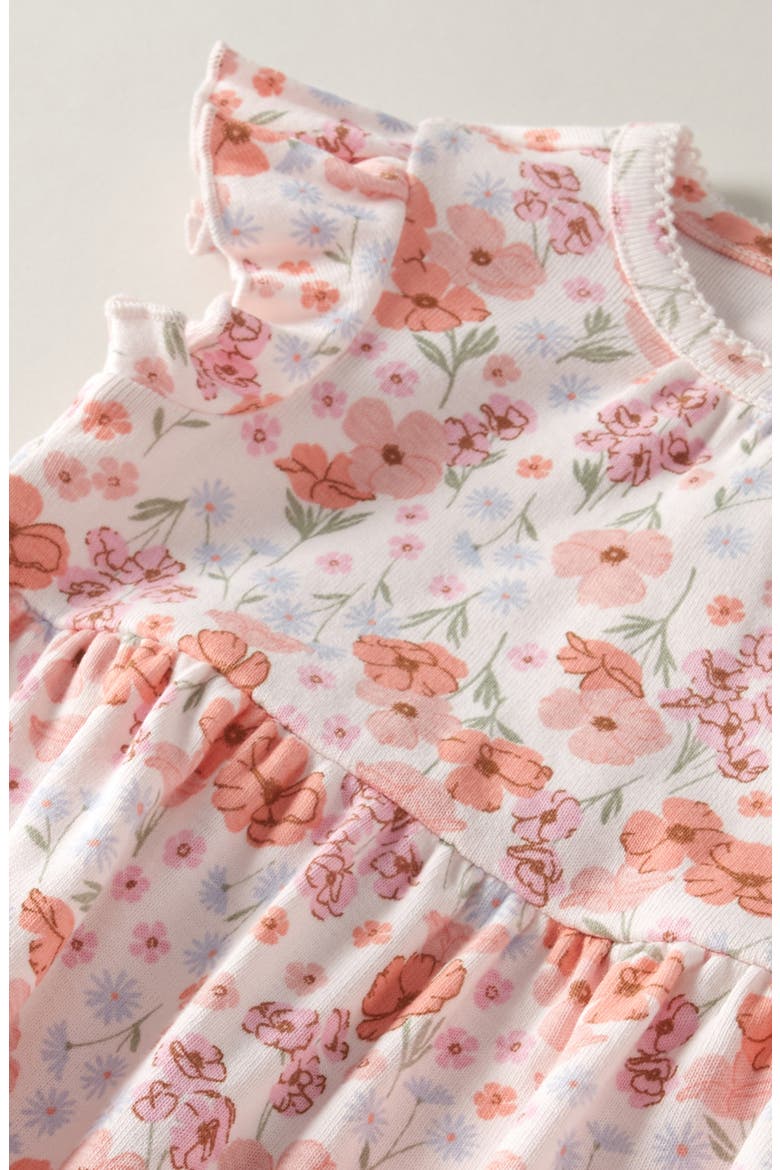 Sweet Ruffle Romper, Alternate, color, PINK HEAVEN POPPY GARDEN