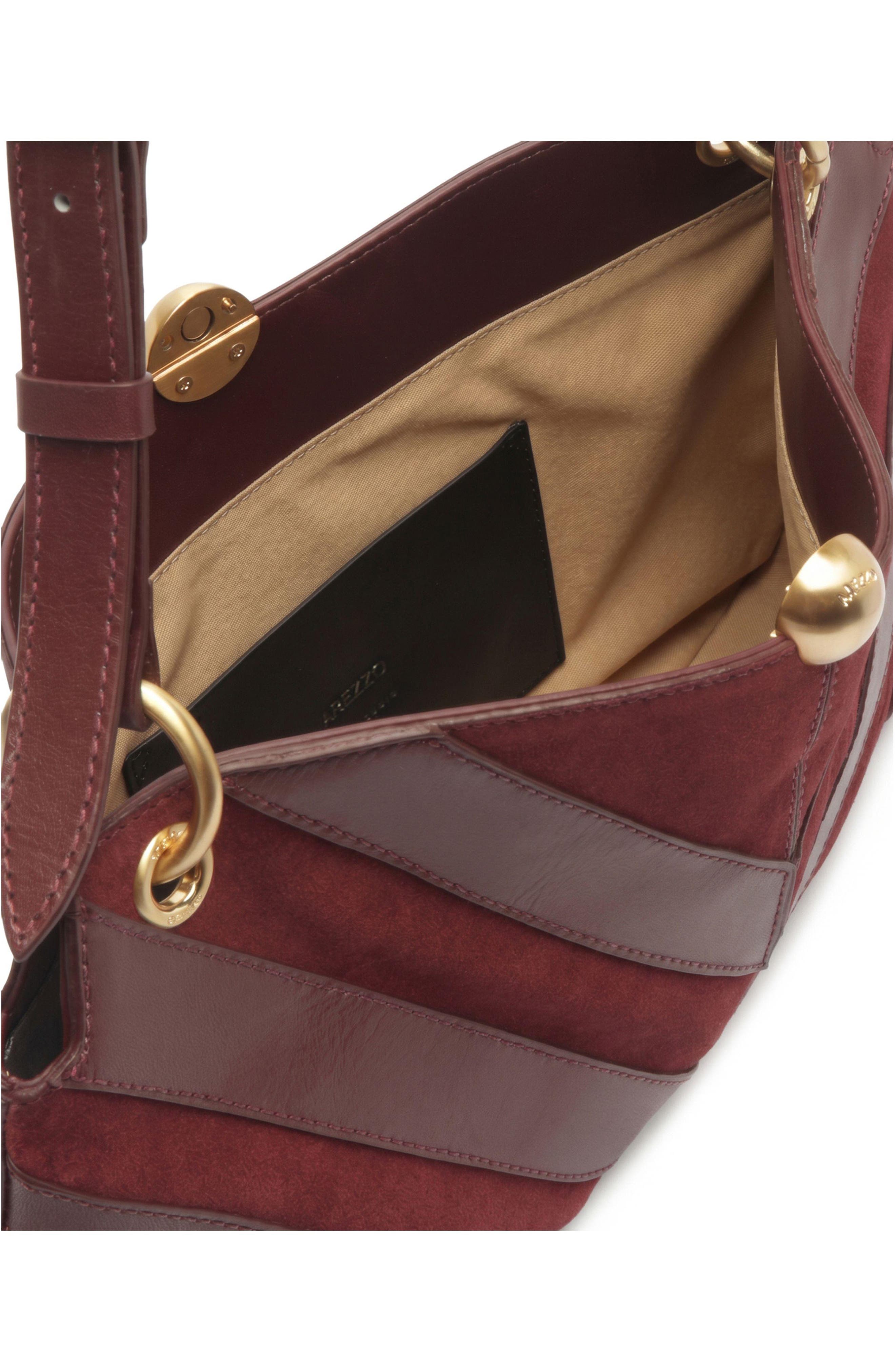Aurora Medium Leather Shoulder Bag, Alternate, color, FRESH RUBY