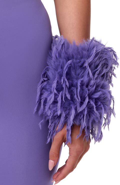 Faux Feather Wrist Cuffs