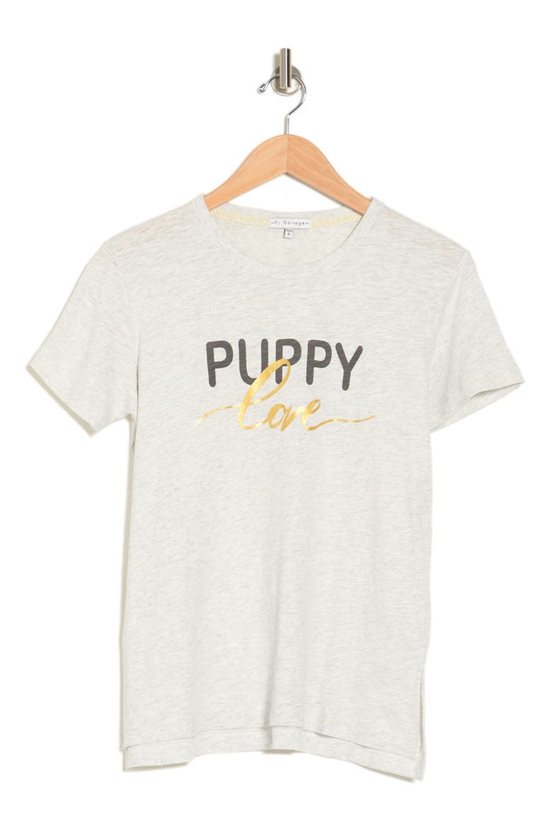 Puppy Love Pajama T-Shirt, Alternate, color, CLOUD
