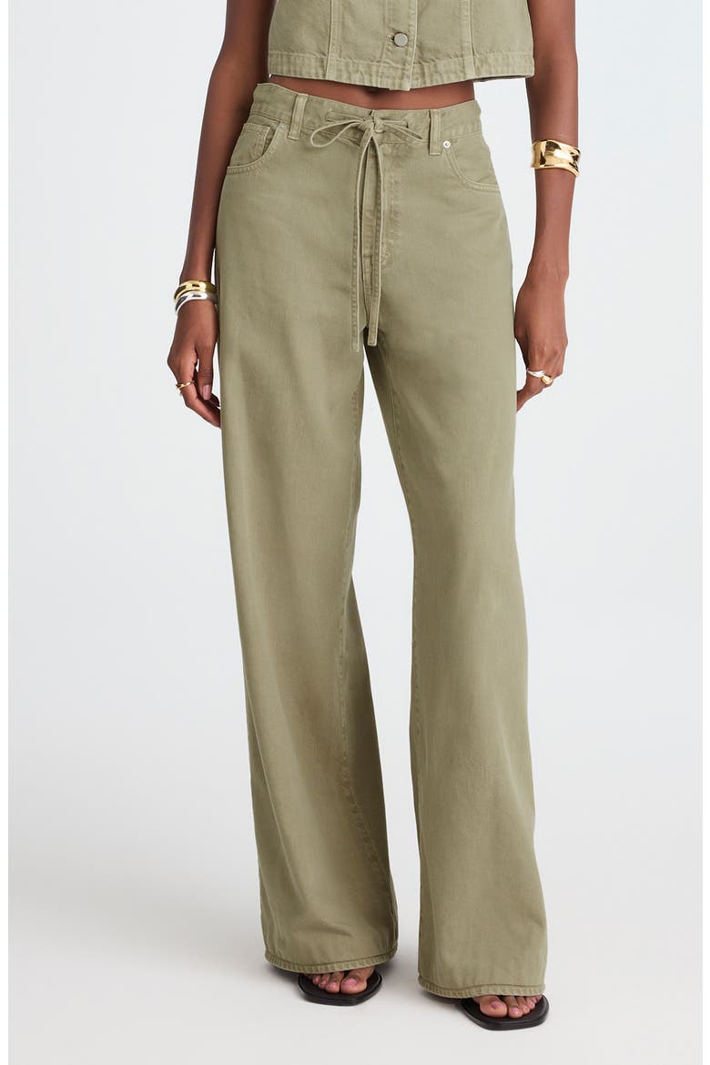 Airy Wide Leg Jeans, Main, color, SAGEBRUSH