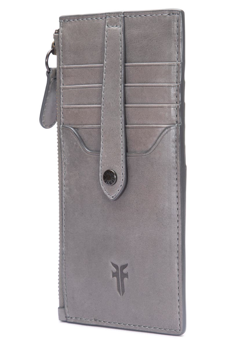 Frye Slim Leather Snap Card Wallet, Alternate, color,