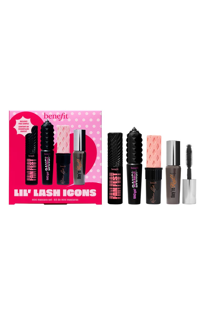 Benefit Cosmetics Lil' Lash Icons Mini Mascara Set $64 Value, Main, color,