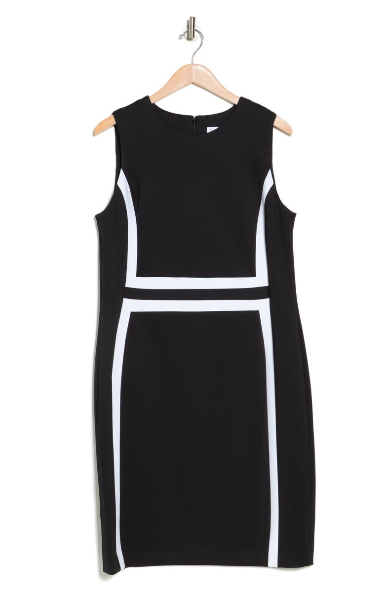Calvin Klein Colorblock Sheath Dress, Alternate, color, 