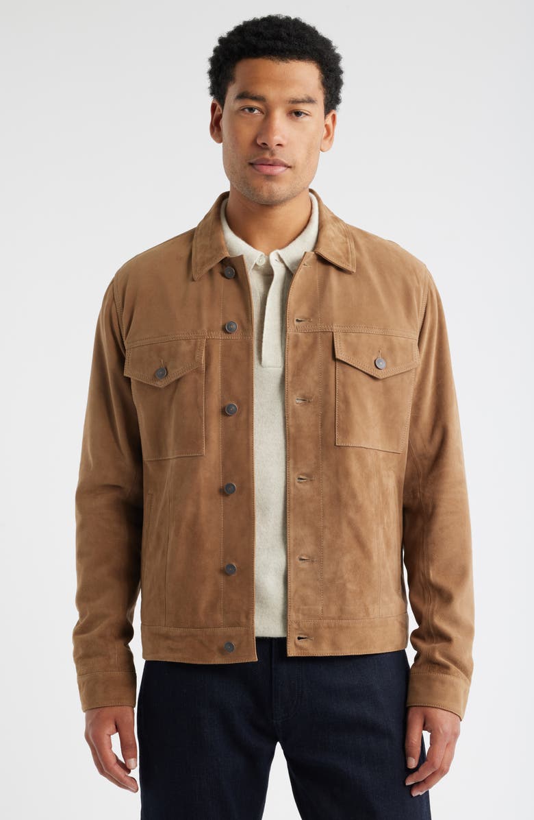 Nordstrom Lightweight Suede Jacket, Main, color, 