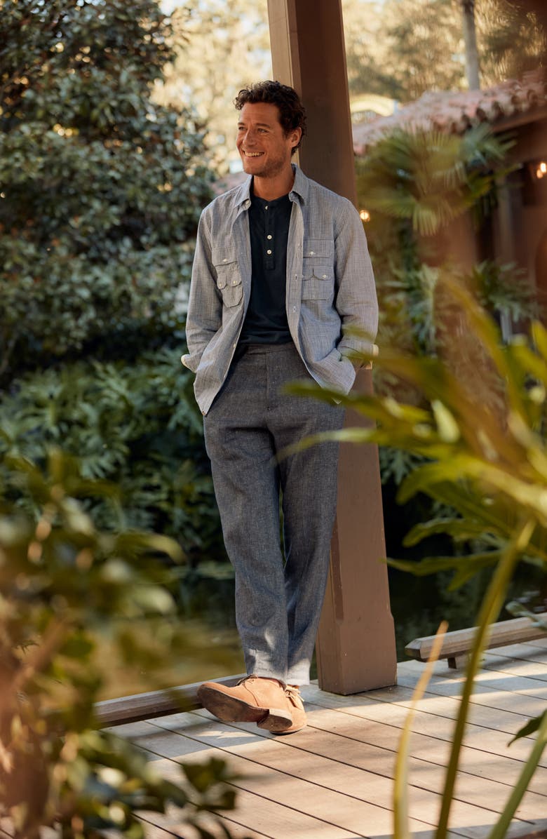 Billy Reid Creek Microcheck Button-Up Shirt, Alternate, color, 