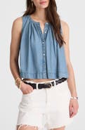 Madewell Denim Button-Up Tank Top