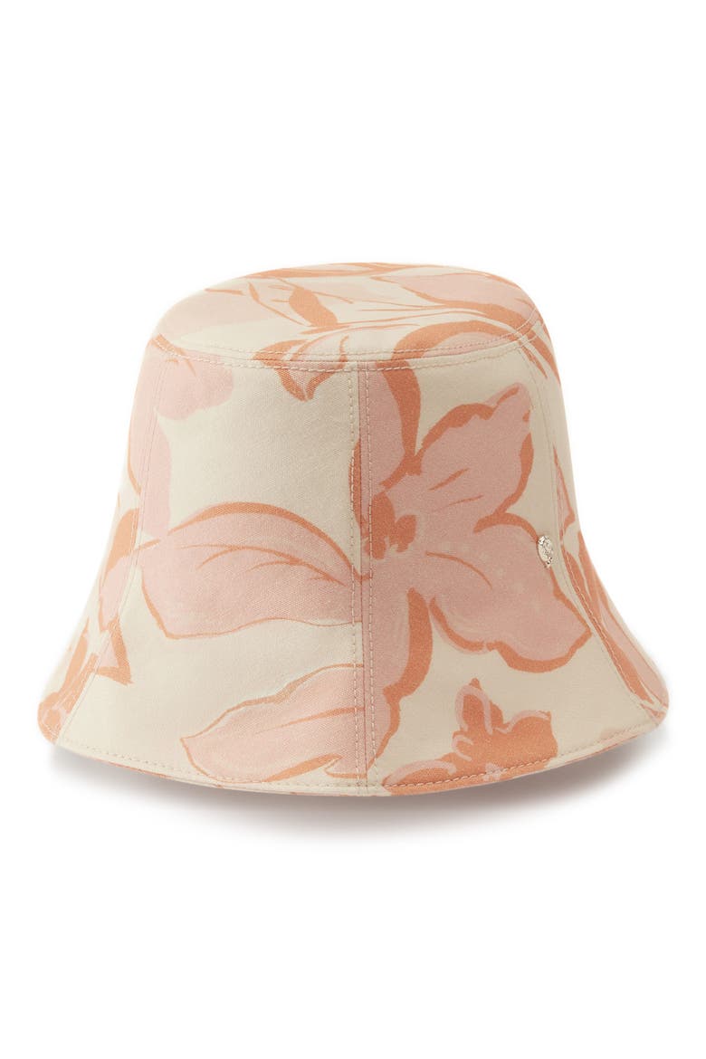 Bettina Floral Bucket Hat, Main, color, PARCHMENT BLEND
