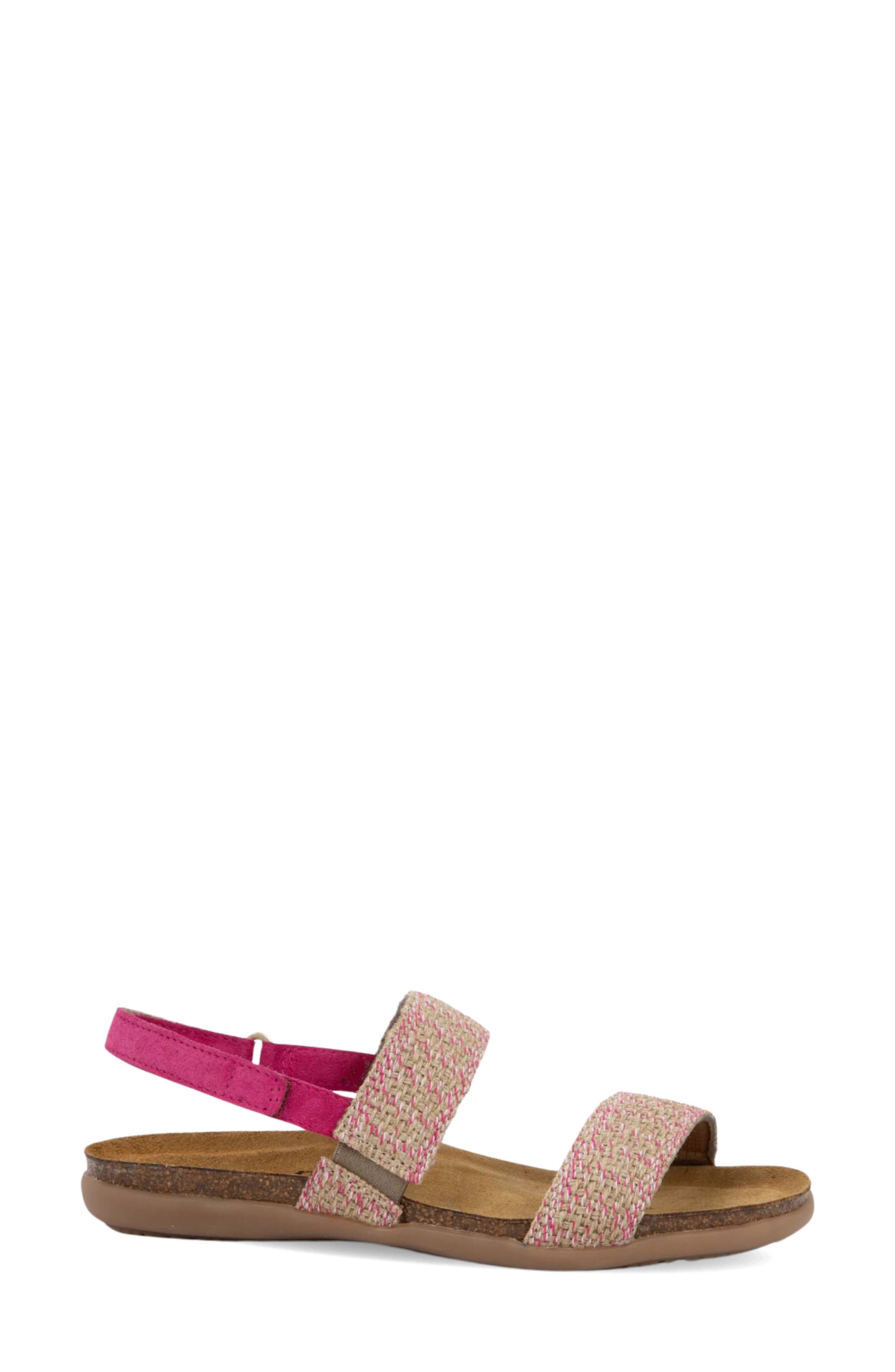 Dylan Slingback Sandal, Alternate, color, PINK FUCHSIA/ PINK
