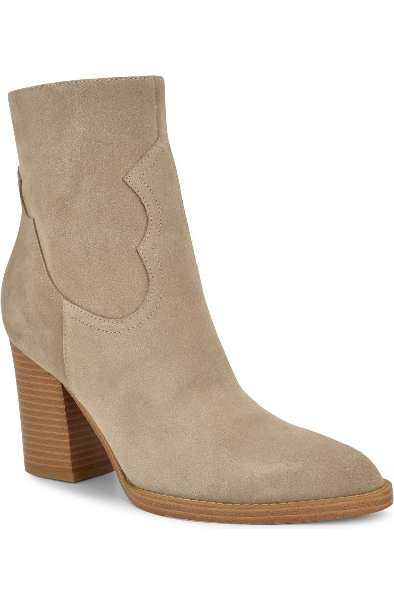 Nine West Taytay Pointed Toe Bootie, Main, color, Tau01