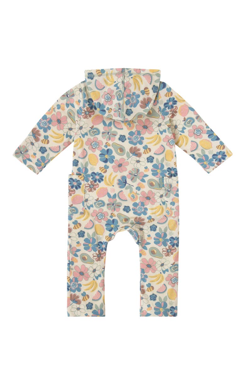 Hooded Everyday Romper (Baby), Alternate, color, Fruit Orchard