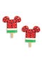 Disney Mickey Mouse Watermelon Pop Stud Earrings