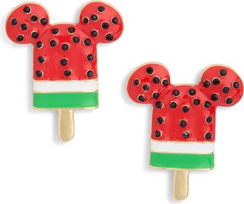 Disney Mickey Mouse Watermelon Pop Stud Earrings