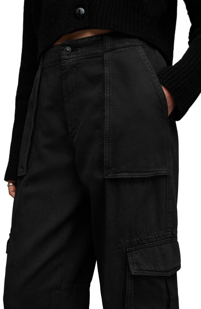 AllSaints Freida Straight Leg Cargo Pants, Alternate, color, 