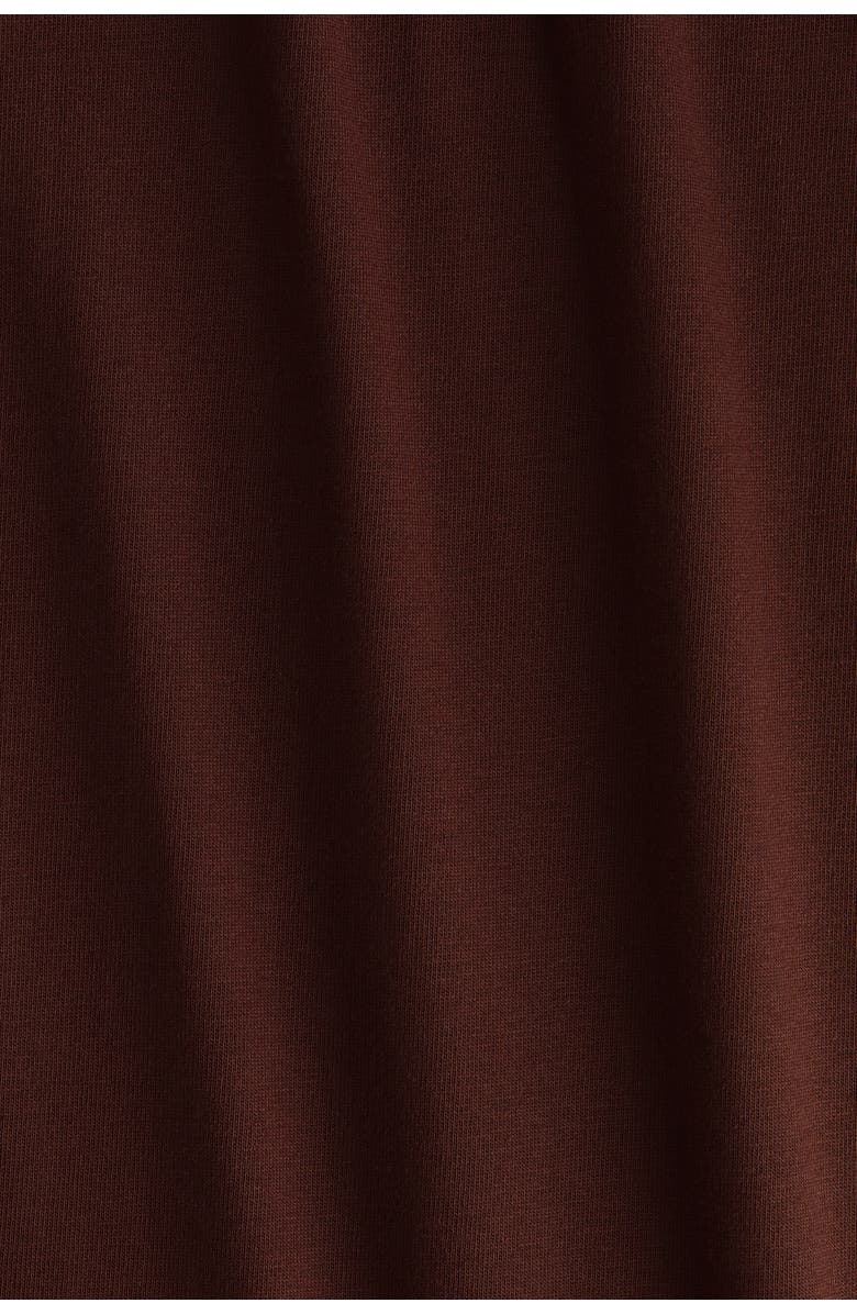 H&M Long T-shirt Dress, Alternate, color, Brown