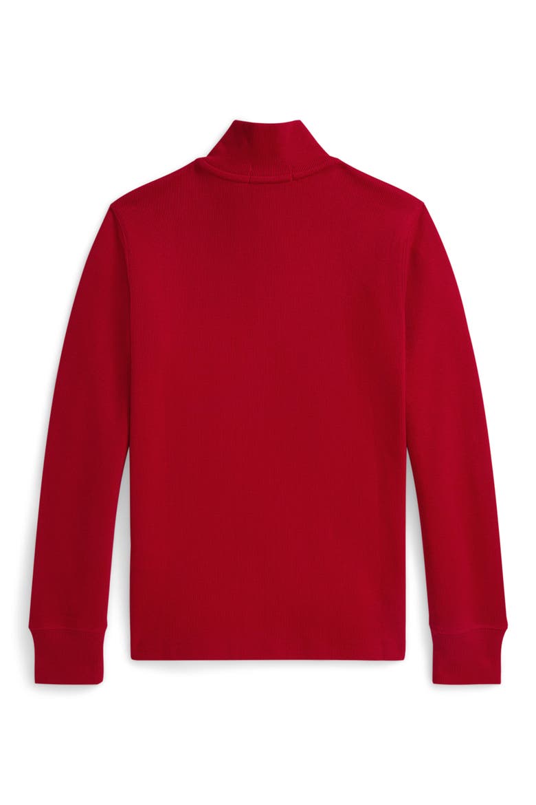 Kids' Estate Cotton Quarter Zip Pullover, Alternate, color, RED