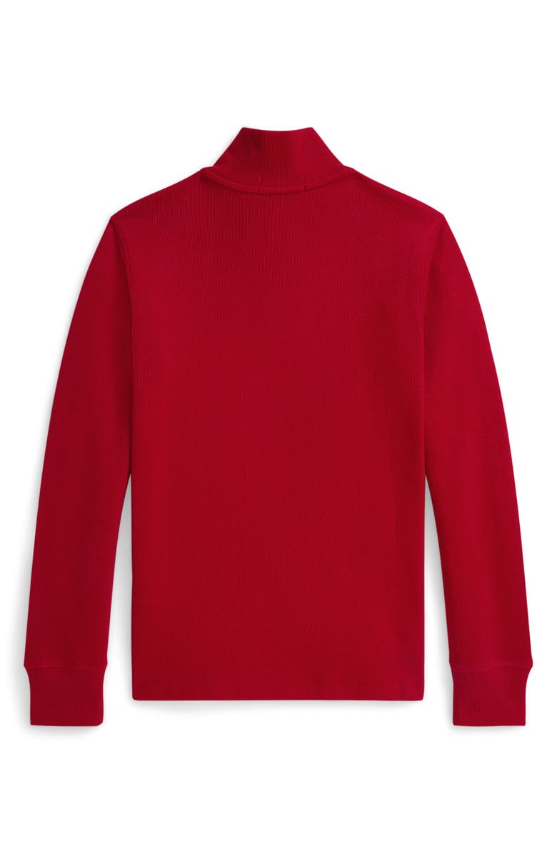 Polo Ralph Lauren Kids' Estate Cotton Quarter Zip Pullover, Alternate, color, Red