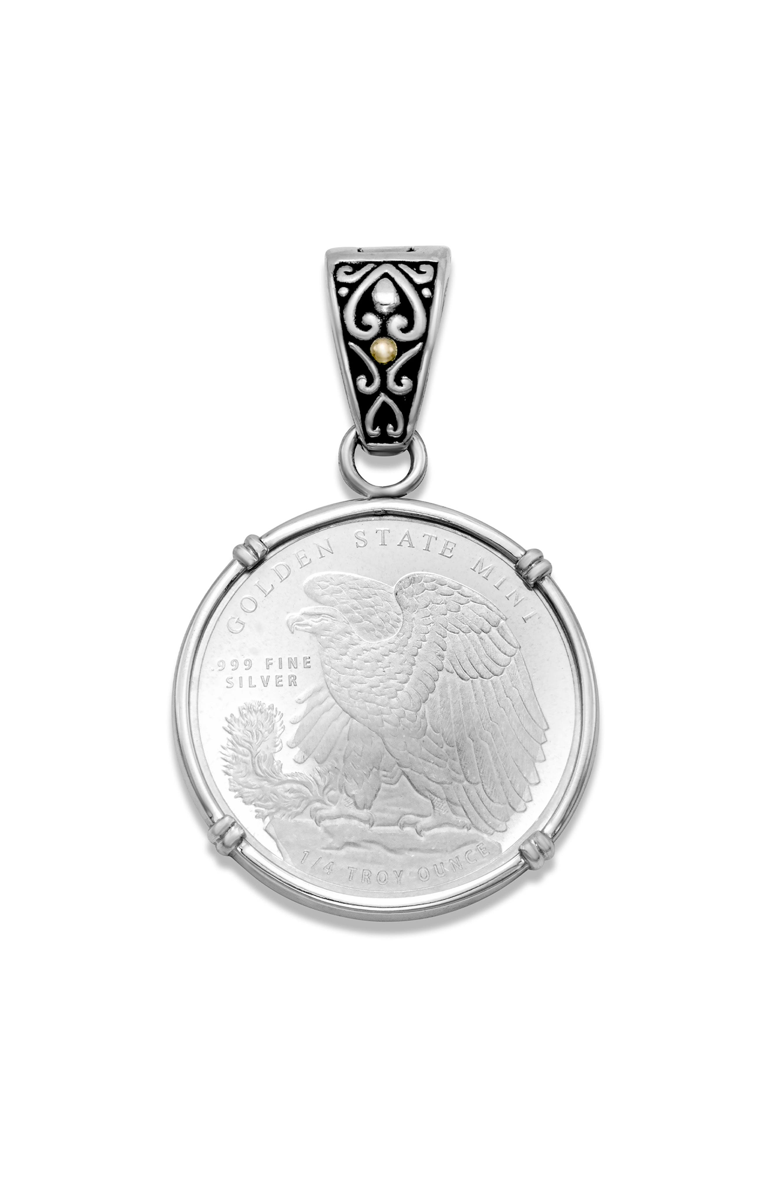 Sterling Silver Coin Pendant