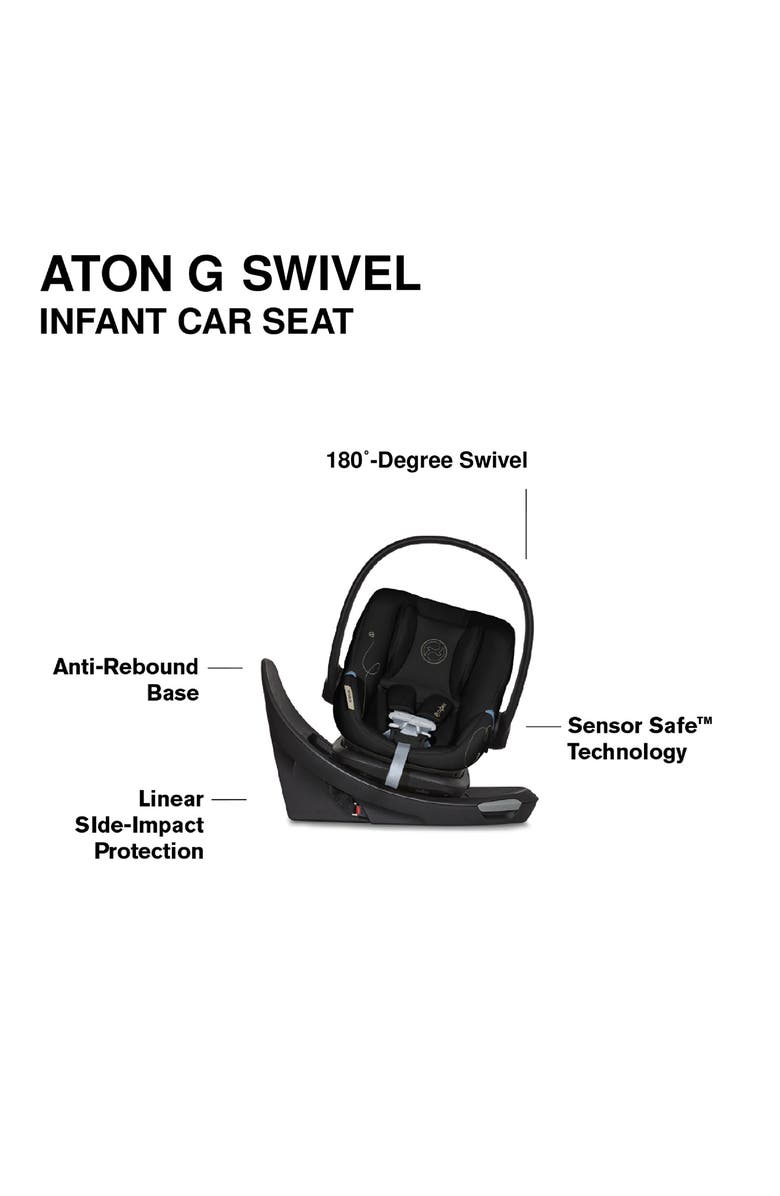 CYBEX Eos & Aton G Swivel Travel Stroller, Alternate, color, 
